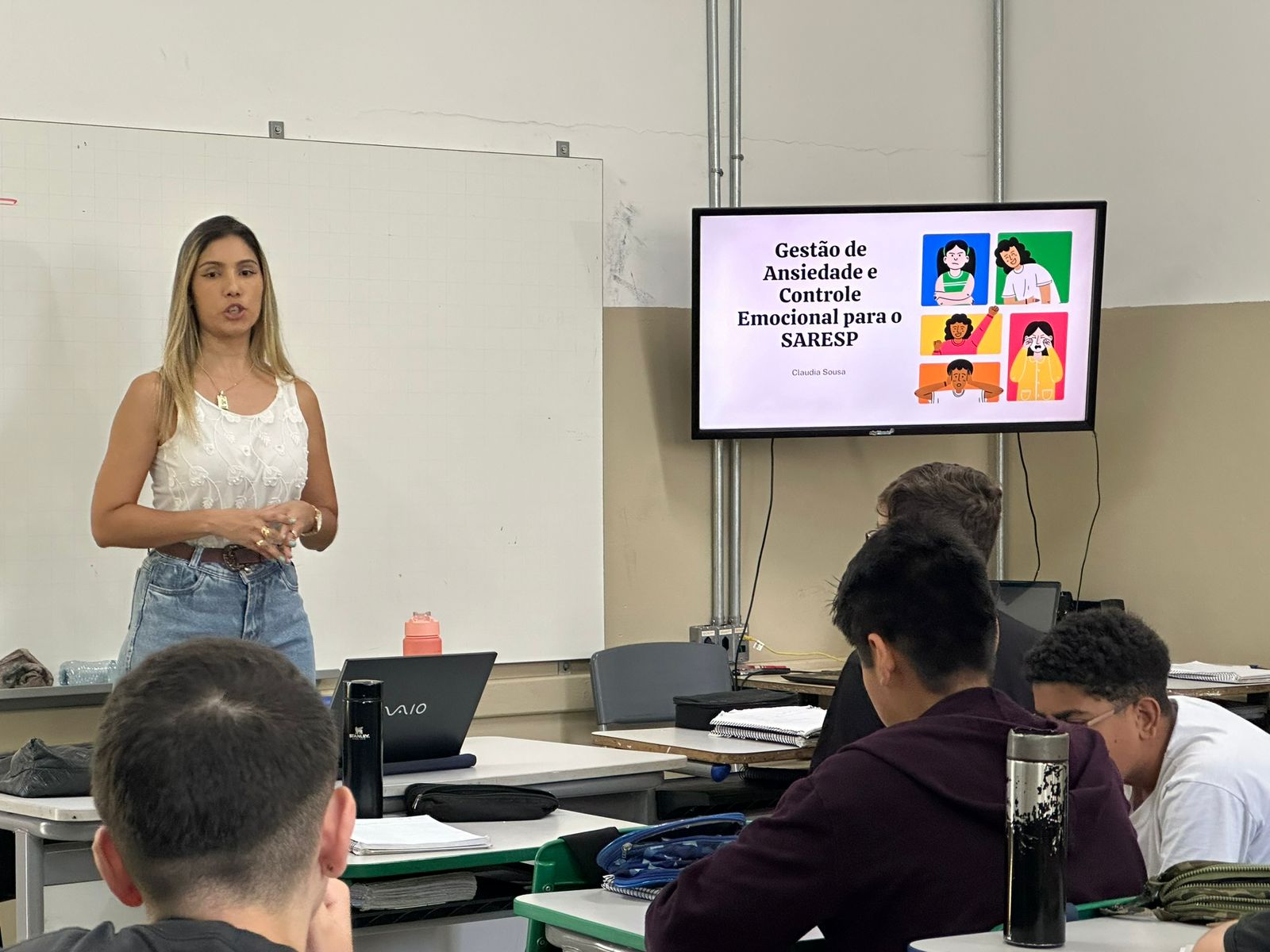 Palestra na escola
